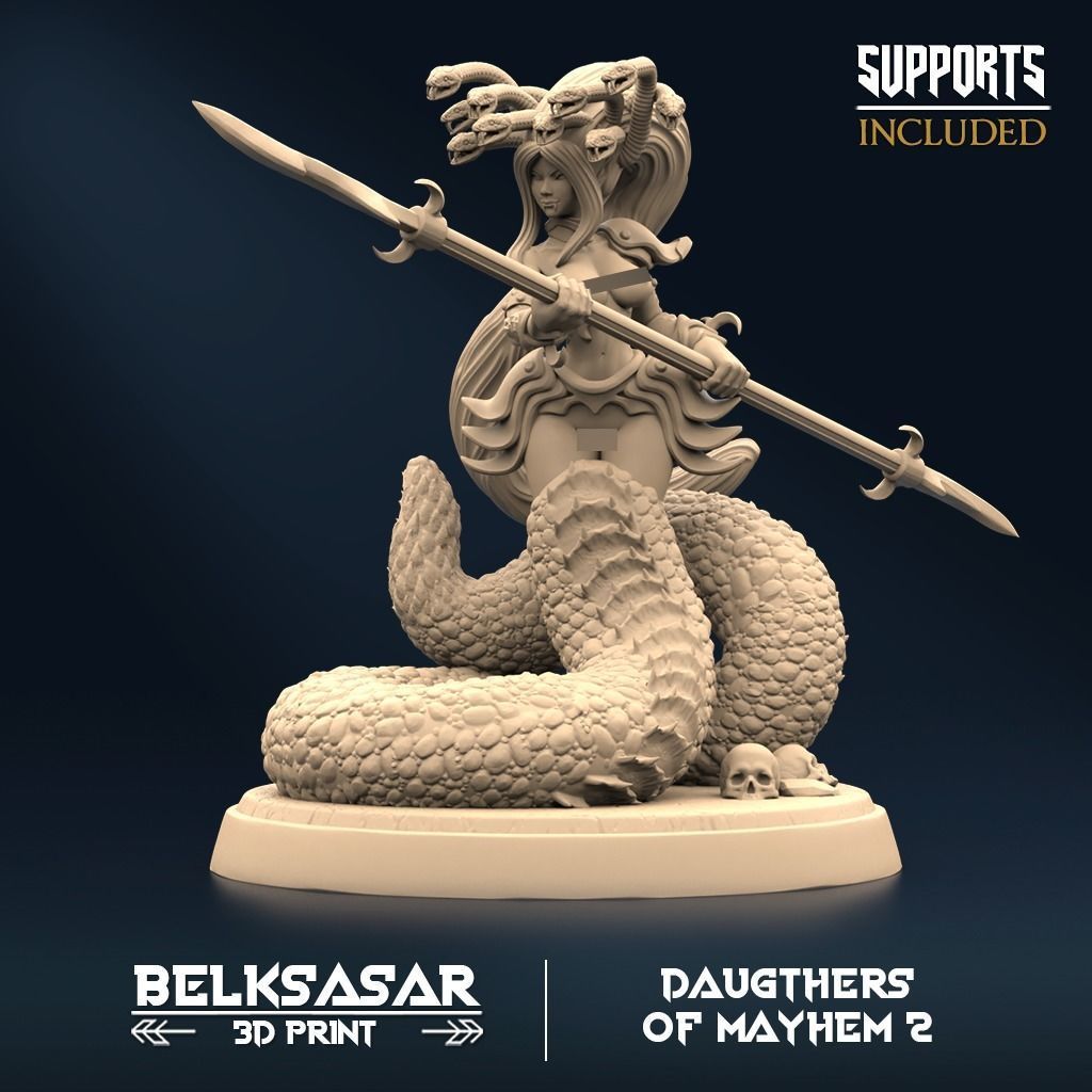 Mayhem Marauder Set x5 Normal and Nude 3D print model_5