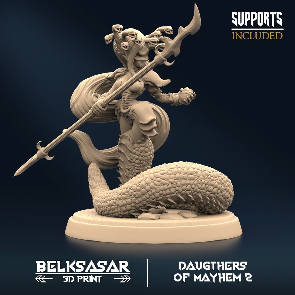 Mayhem Marauder Set x5 Normal and Nude 3D print model_9