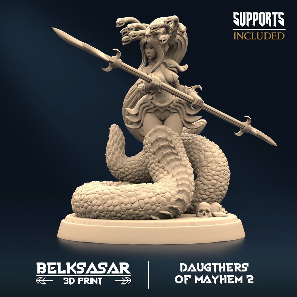 Mayhem Marauder Set x5 Normal and Nude 3D print model_8