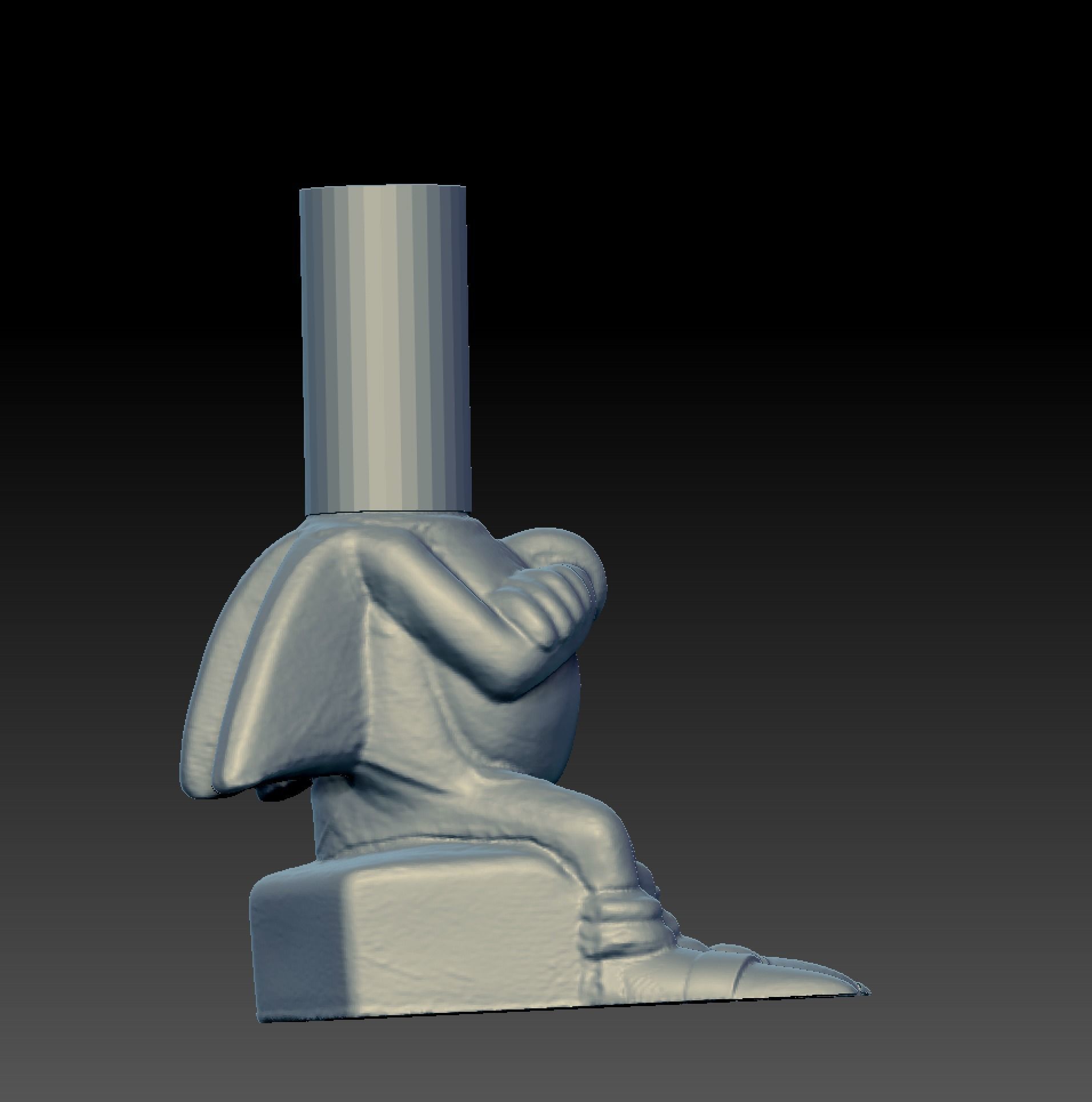 Sonic Sonic Statue Scan 3D print model_7