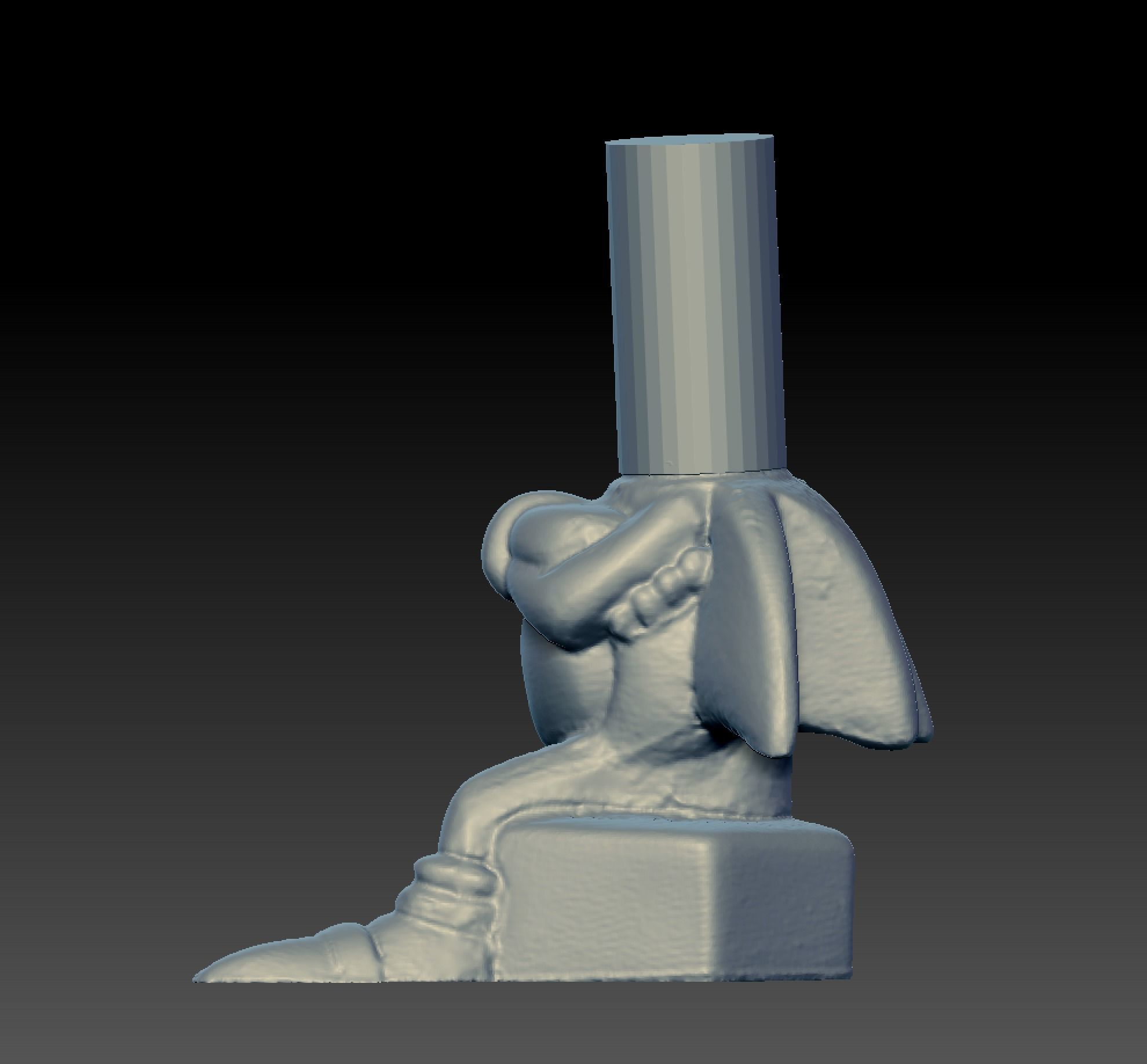 Sonic Sonic Statue Scan 3D print model_5