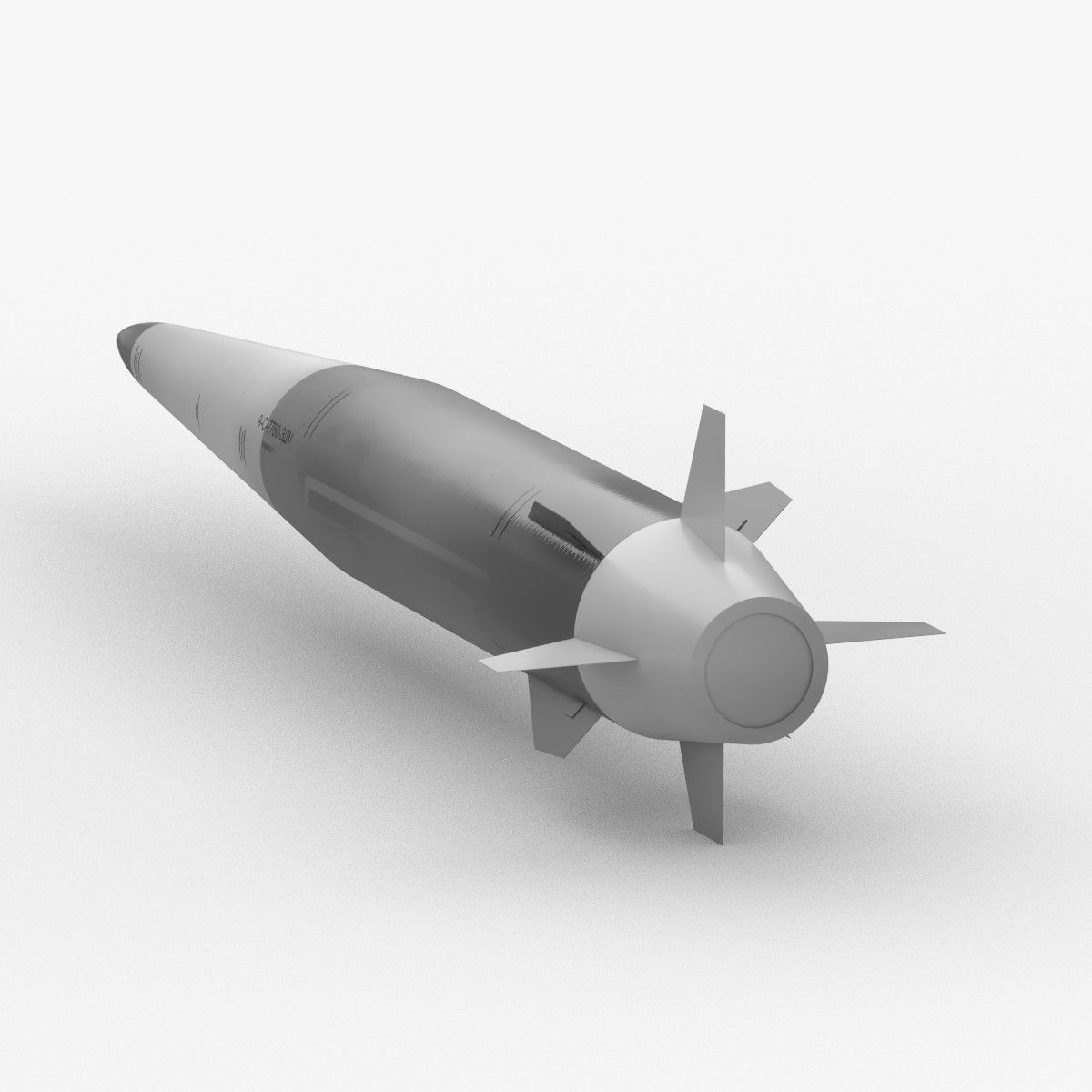 Kinzhal Kh-47M2 Low-poly 3D model_4