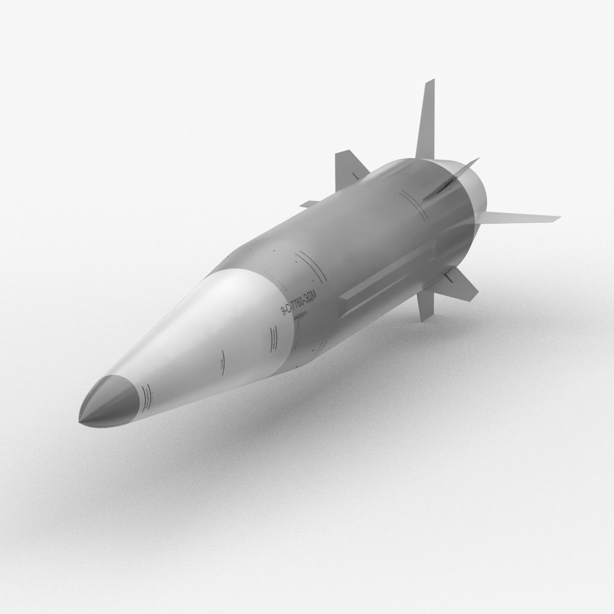 Kinzhal Kh-47M2 Low-poly 3D model_1