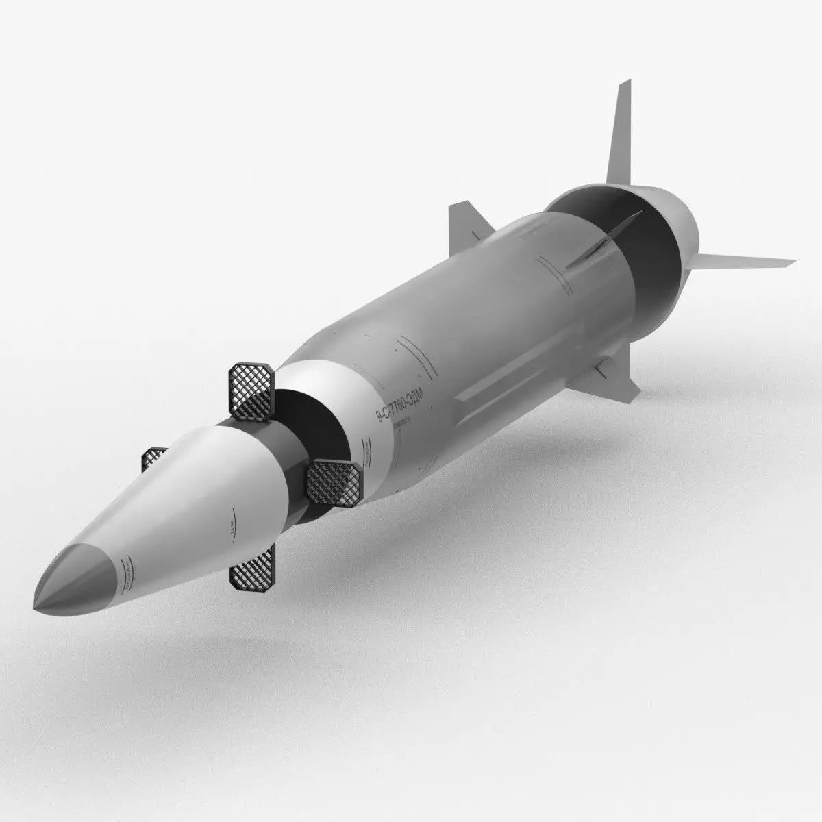 Kinzhal Kh-47M2 Low-poly 3D model_0