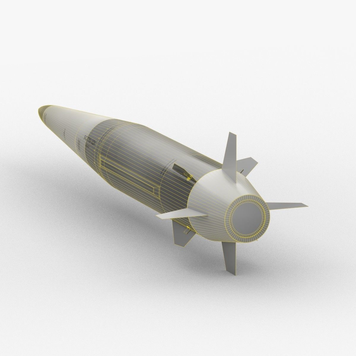 Kinzhal Kh-47M2 Low-poly 3D model_6