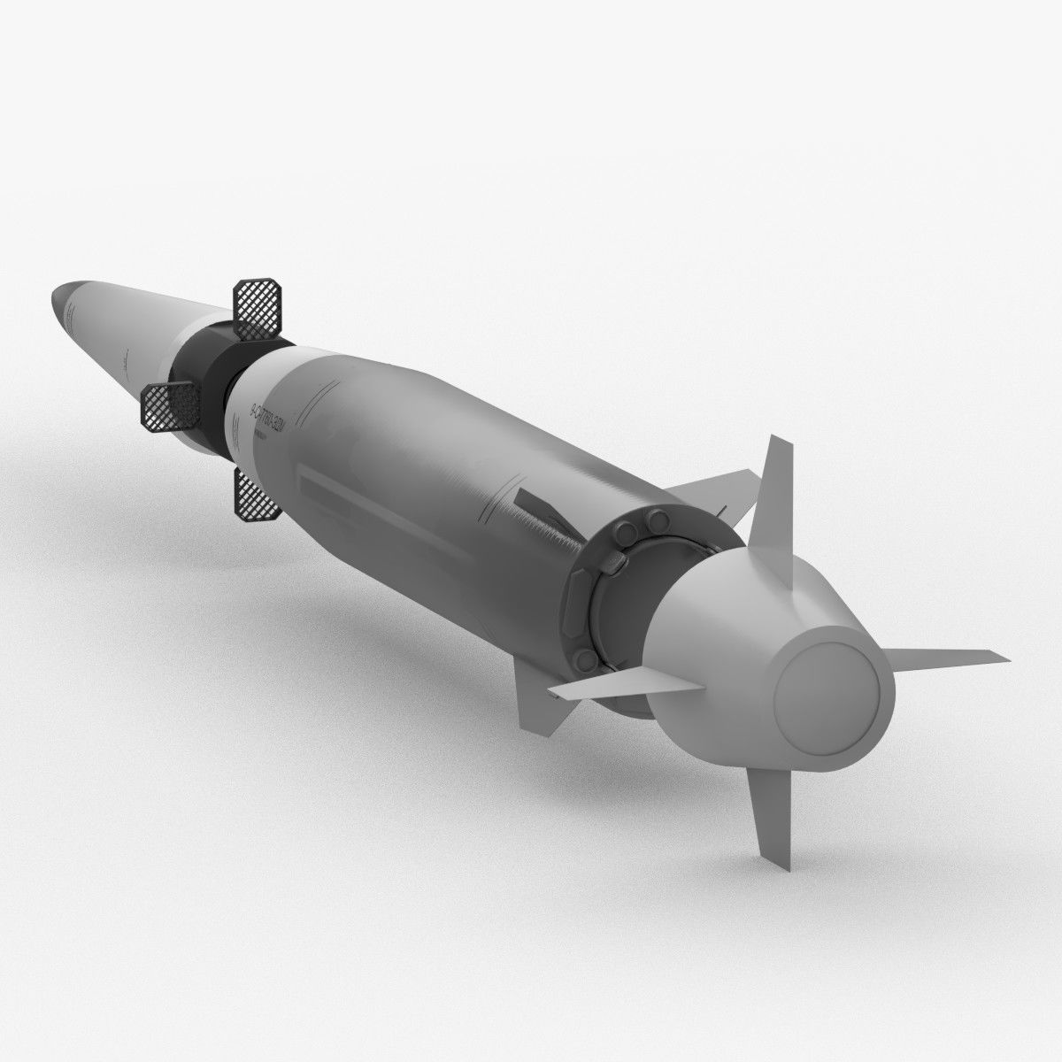 Kinzhal Kh-47M2 Low-poly 3D model_3