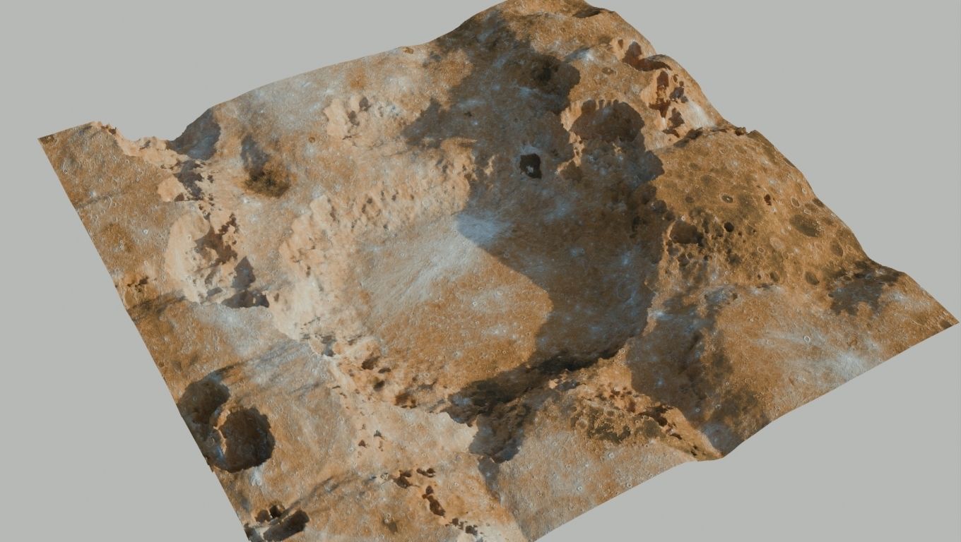 Landscape 3D model Low-poly 3D model_1