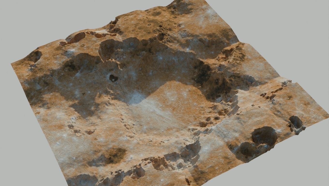 Landscape 3D model Low-poly 3D model_4