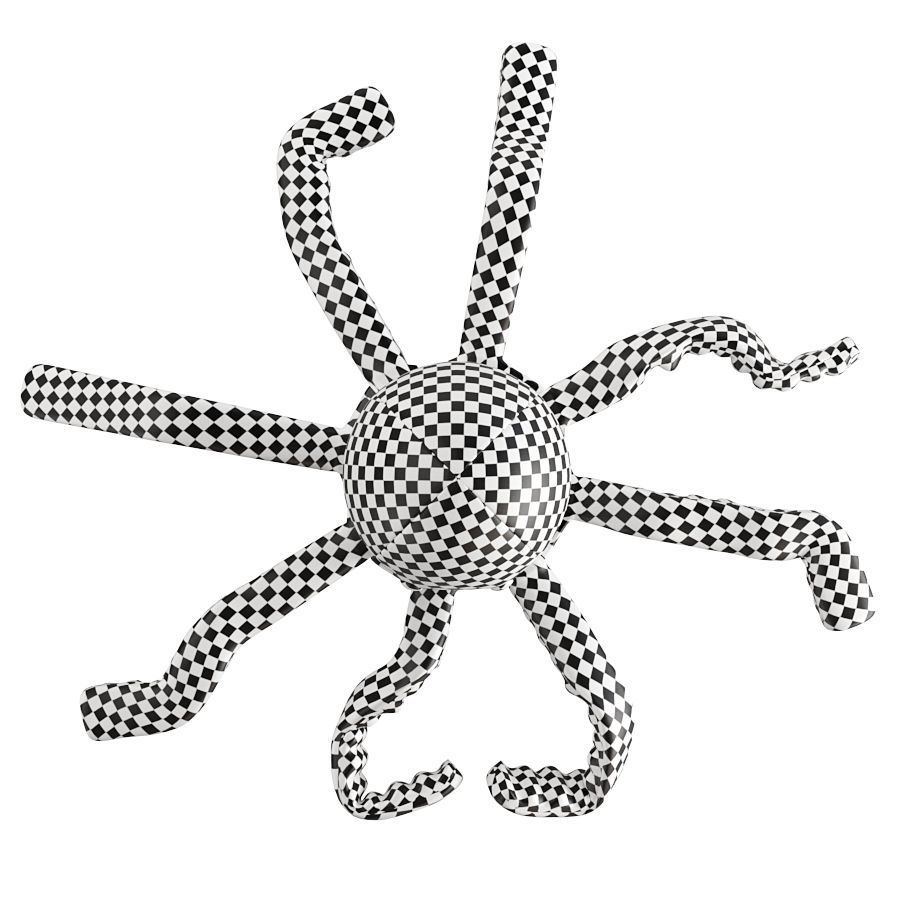 Teddy Octopus - Animated Asset 3D model_10