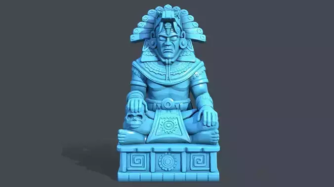 Statue Aztec Quetzalcoatl God HP 3D print model
