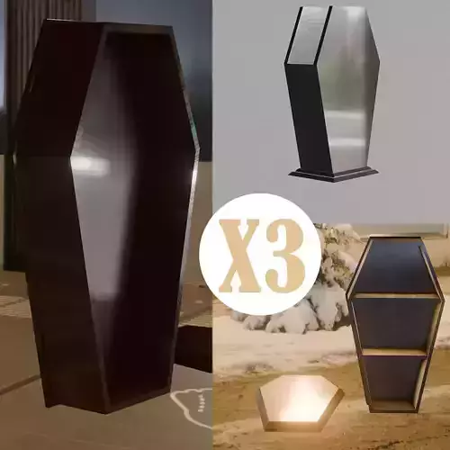 COFFIN - COFFINS - JEWELRY BOX - BRUSH HOLDER AND MORE