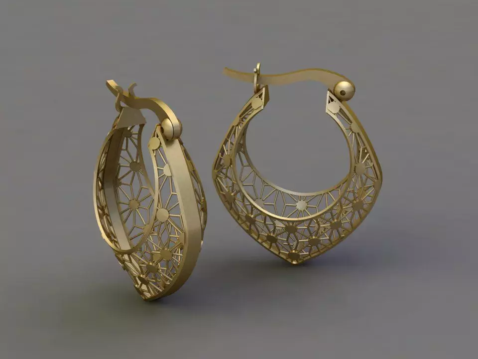 Fusion earring 3D print model