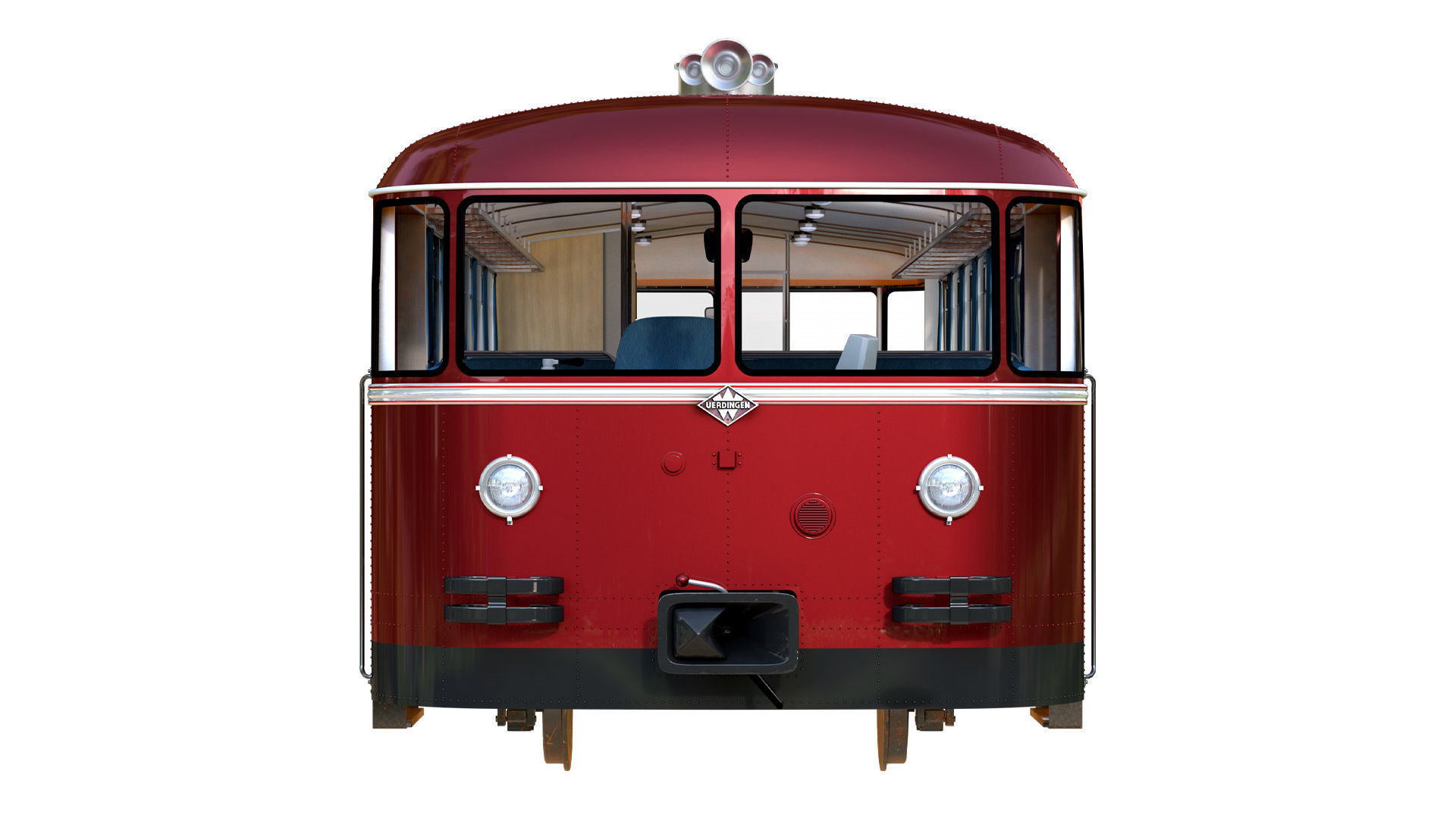 Schienenbus Uerdingen VT 95 Railbus 3D model_2