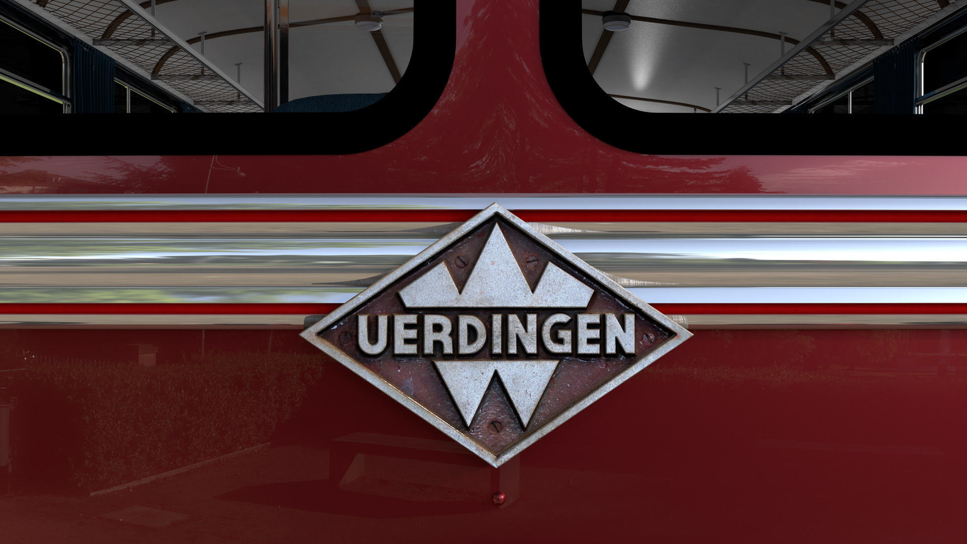 Schienenbus Uerdingen VT 95 Railbus 3D model_6
