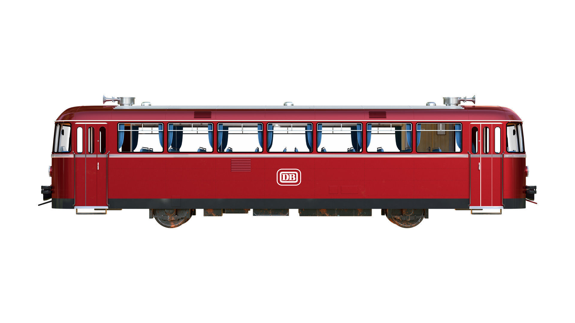 Schienenbus Uerdingen VT 95 Railbus 3D model_1