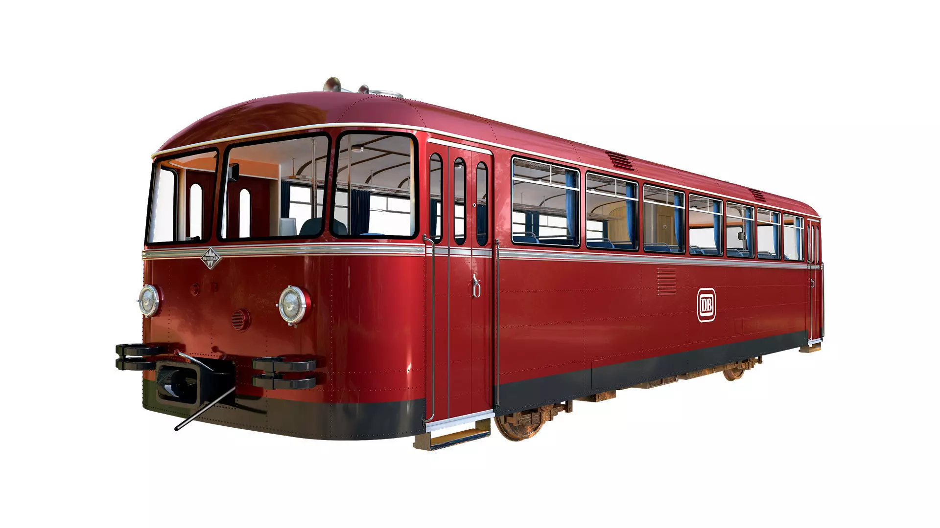 Schienenbus Uerdingen VT 95 Railbus 3D model_0