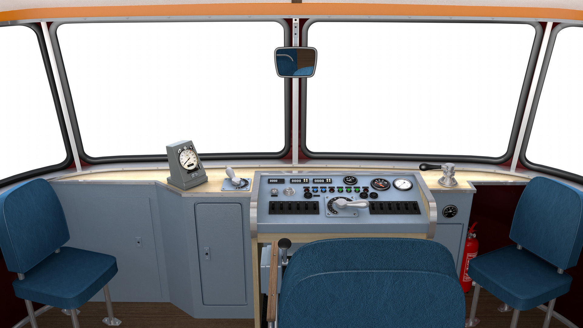 Schienenbus Uerdingen VT 95 Railbus 3D model_4