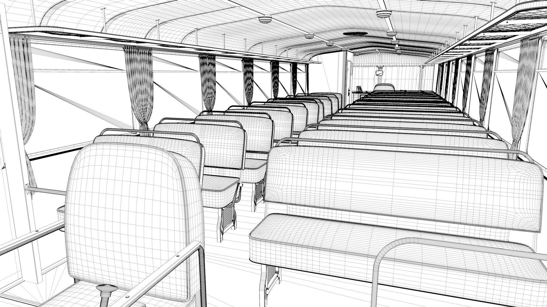 Schienenbus Uerdingen VT 95 Railbus 3D model_10