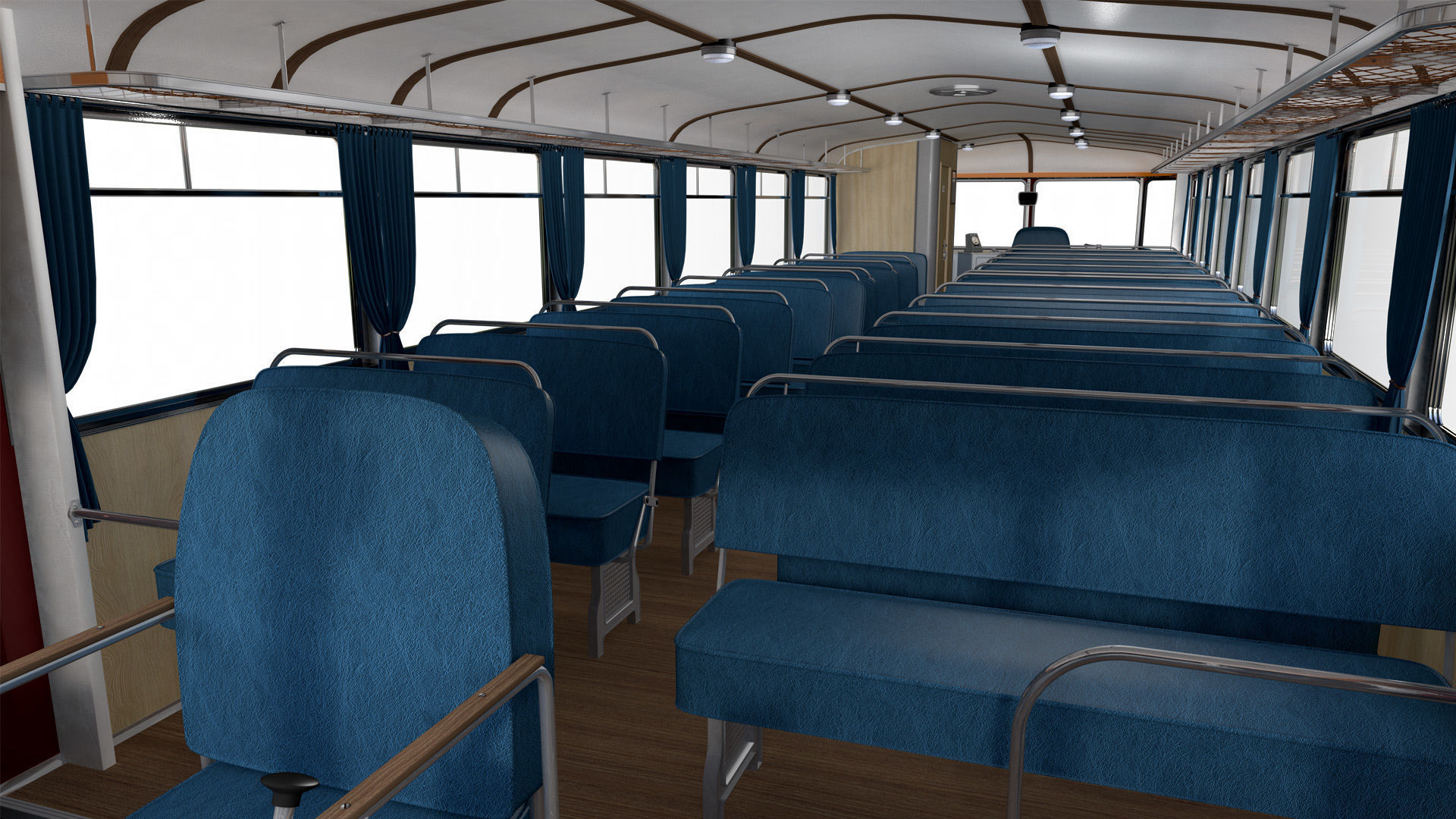 Schienenbus Uerdingen VT 95 Railbus 3D model_5