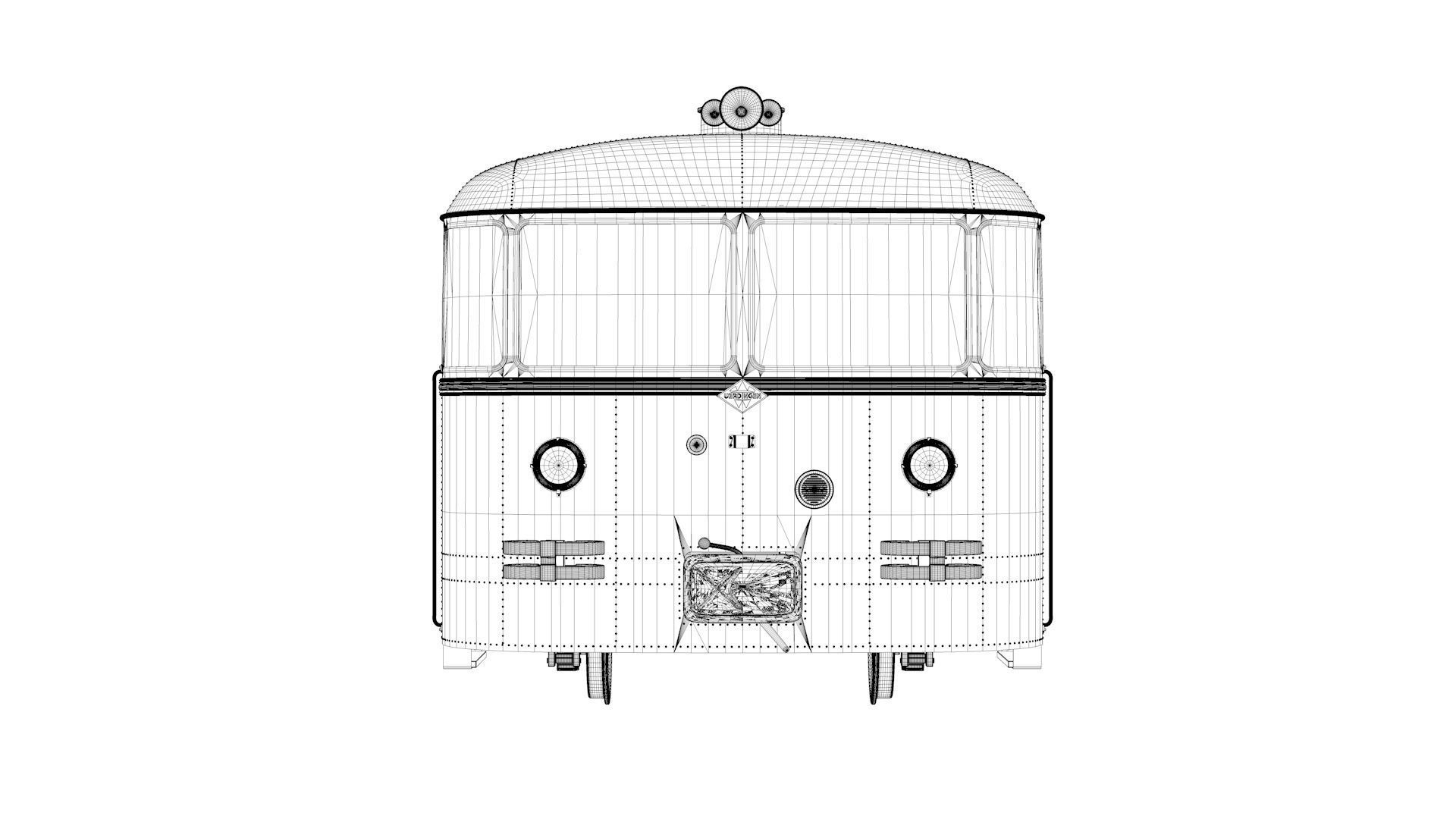 Schienenbus Uerdingen VT 95 Railbus 3D model_9