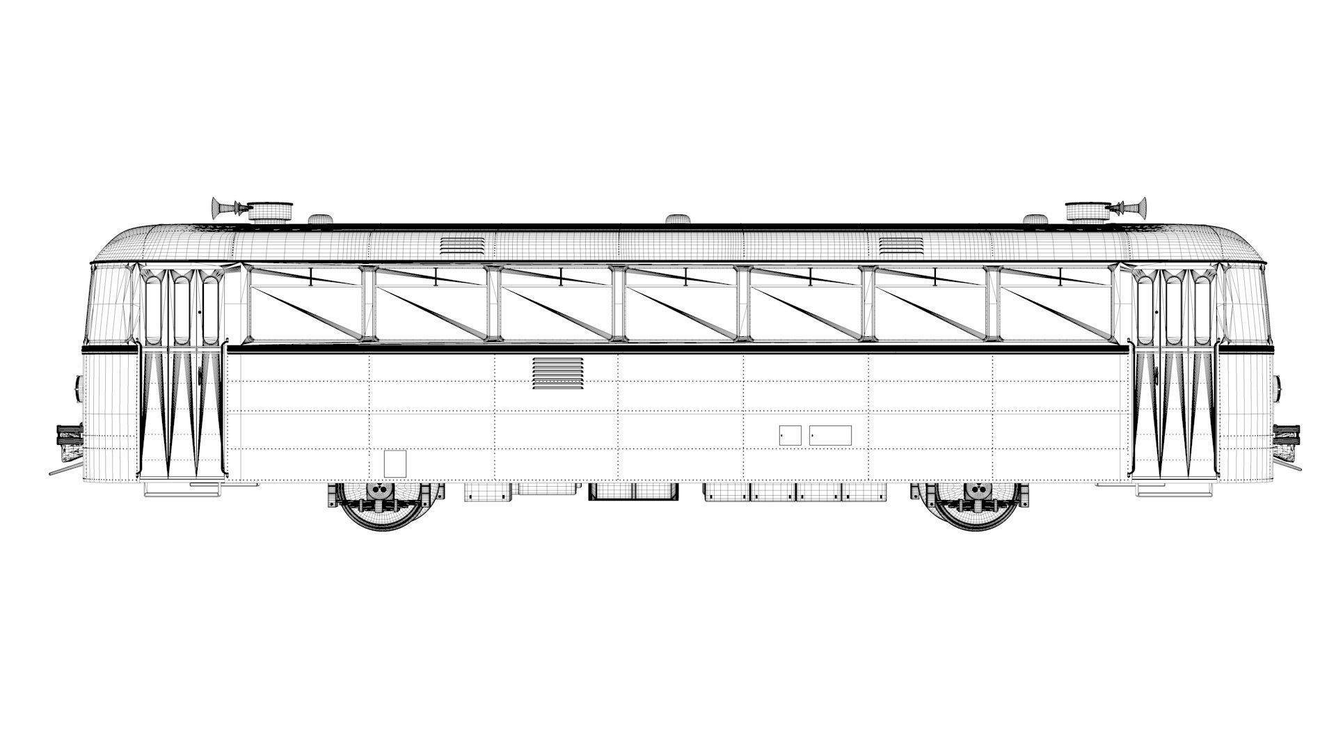 Schienenbus Uerdingen VT 95 Railbus 3D model_13