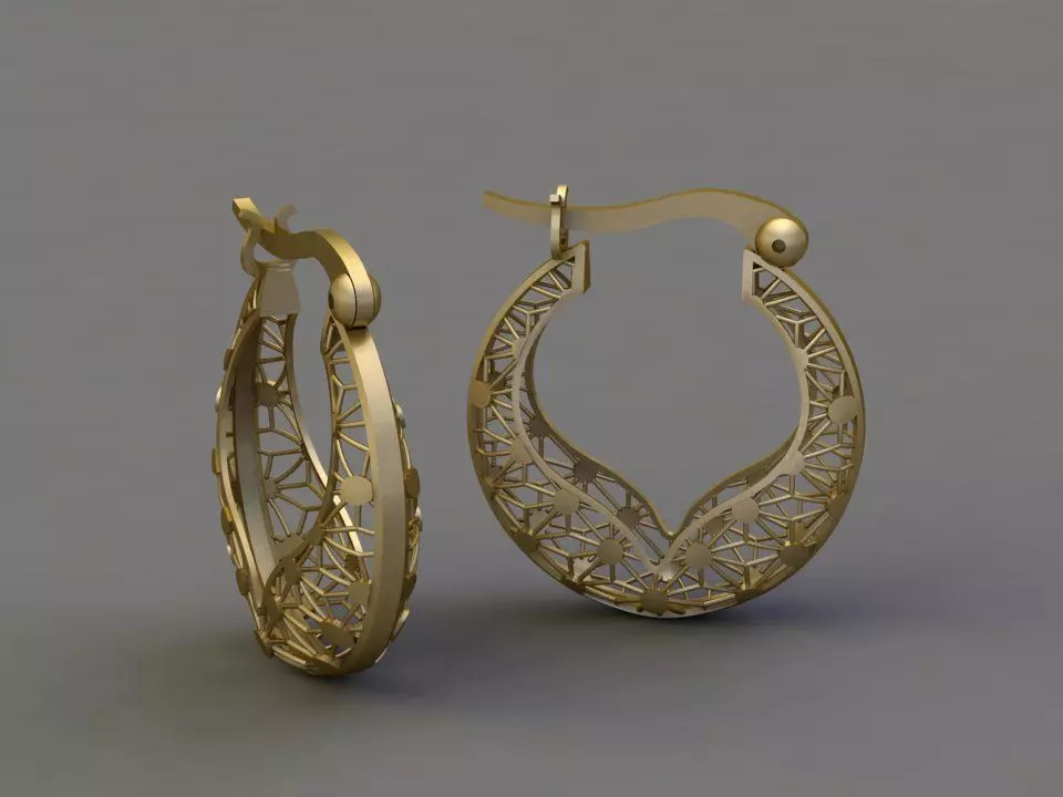 Fusion earring 3D print model