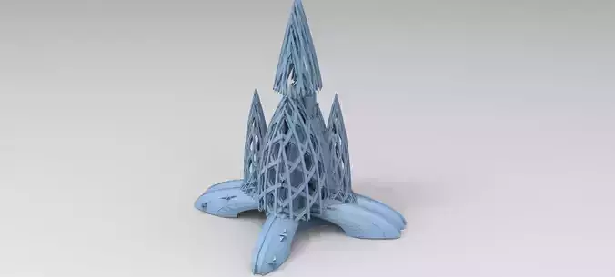 Floating cyber jet monolith 