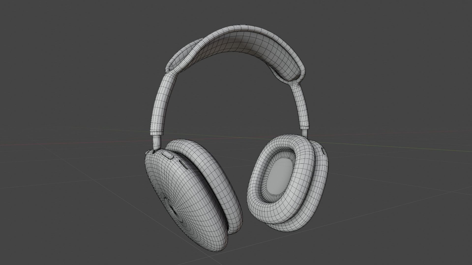 Luxury Gold Over-Ear Headphones - Premium 3D Model 3D model_6