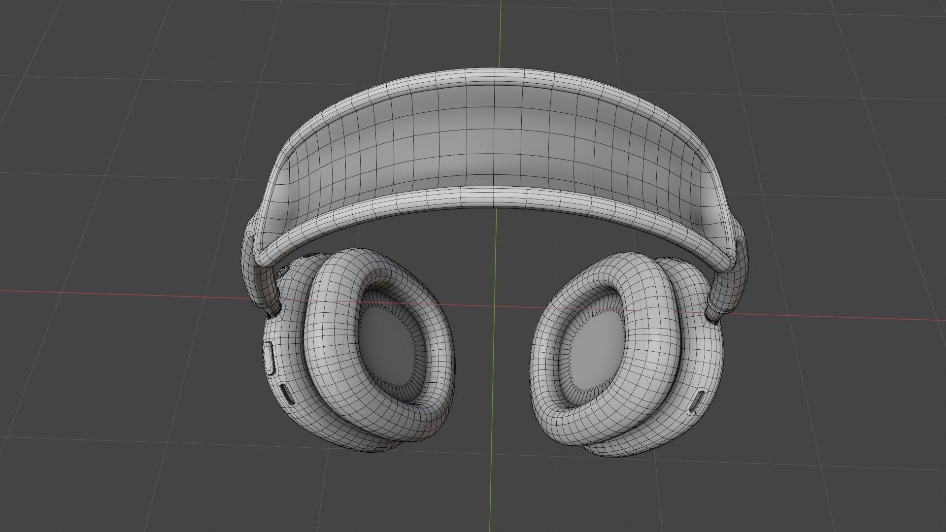 Luxury Gold Over-Ear Headphones - Premium 3D Model 3D model_10