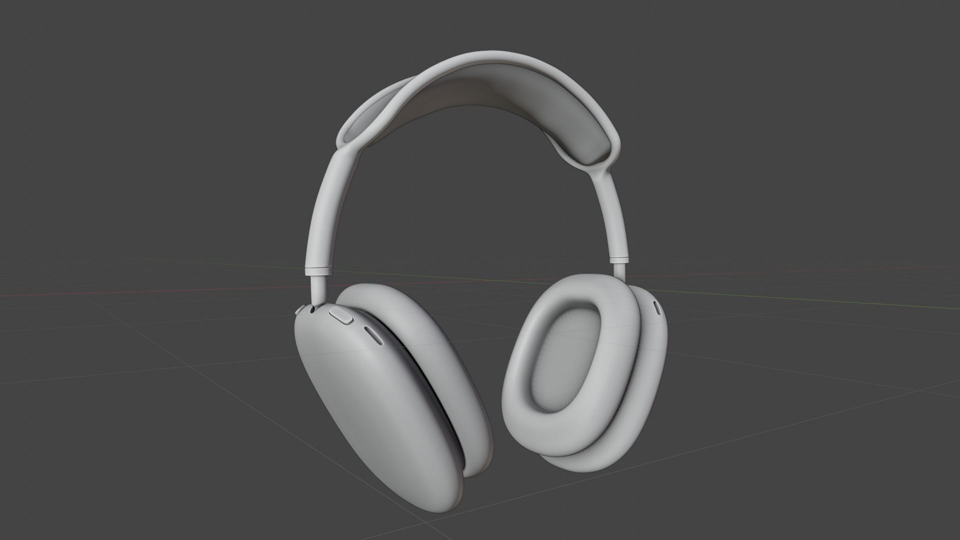 Luxury Gold Over-Ear Headphones - Premium 3D Model 3D model_5
