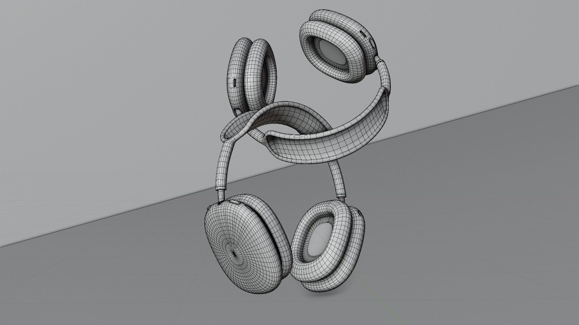 Luxury Gold Over-Ear Headphones - Premium 3D Model 3D model_2