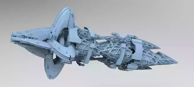 Floating cyberpunk gravity base