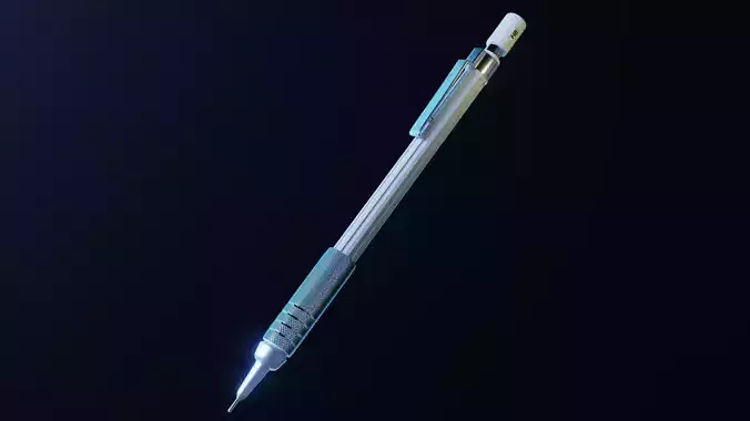 High Poly Mechanical Pencil - Realistic 3D Model
