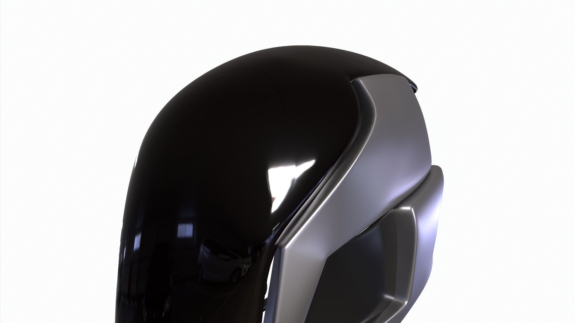 Sci-Fi Mask - Support Me by Order Low-poly 3D model_8