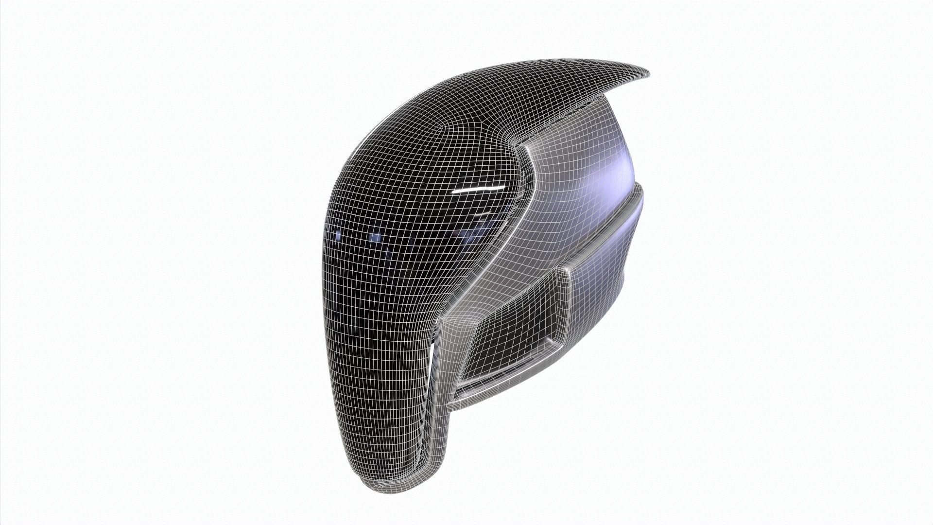 Sci-Fi Mask - Support Me by Order Low-poly 3D model_10