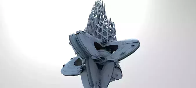 Floating cyber jet monolith 2 