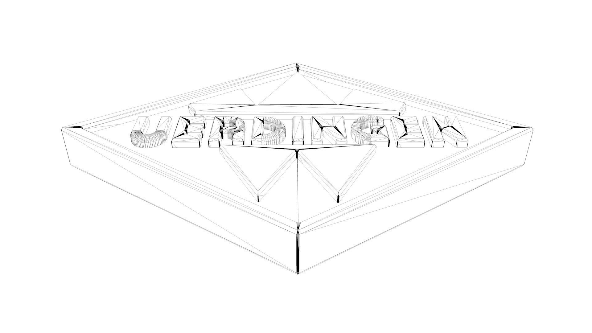 Uerdingen Emblem Mesh Only - STL FBX Free 3D model_7