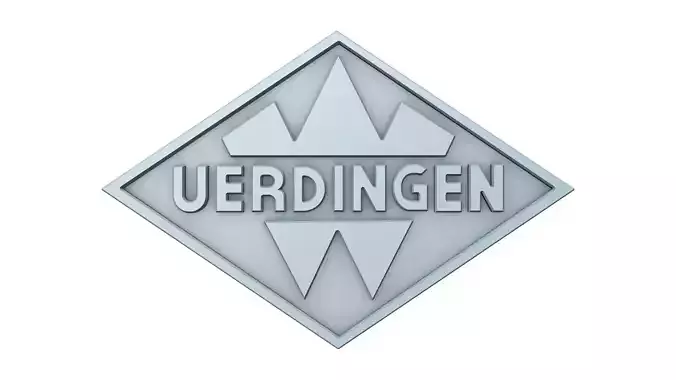 Uerdingen Emblem Mesh Only - STL FBX Free 3D model