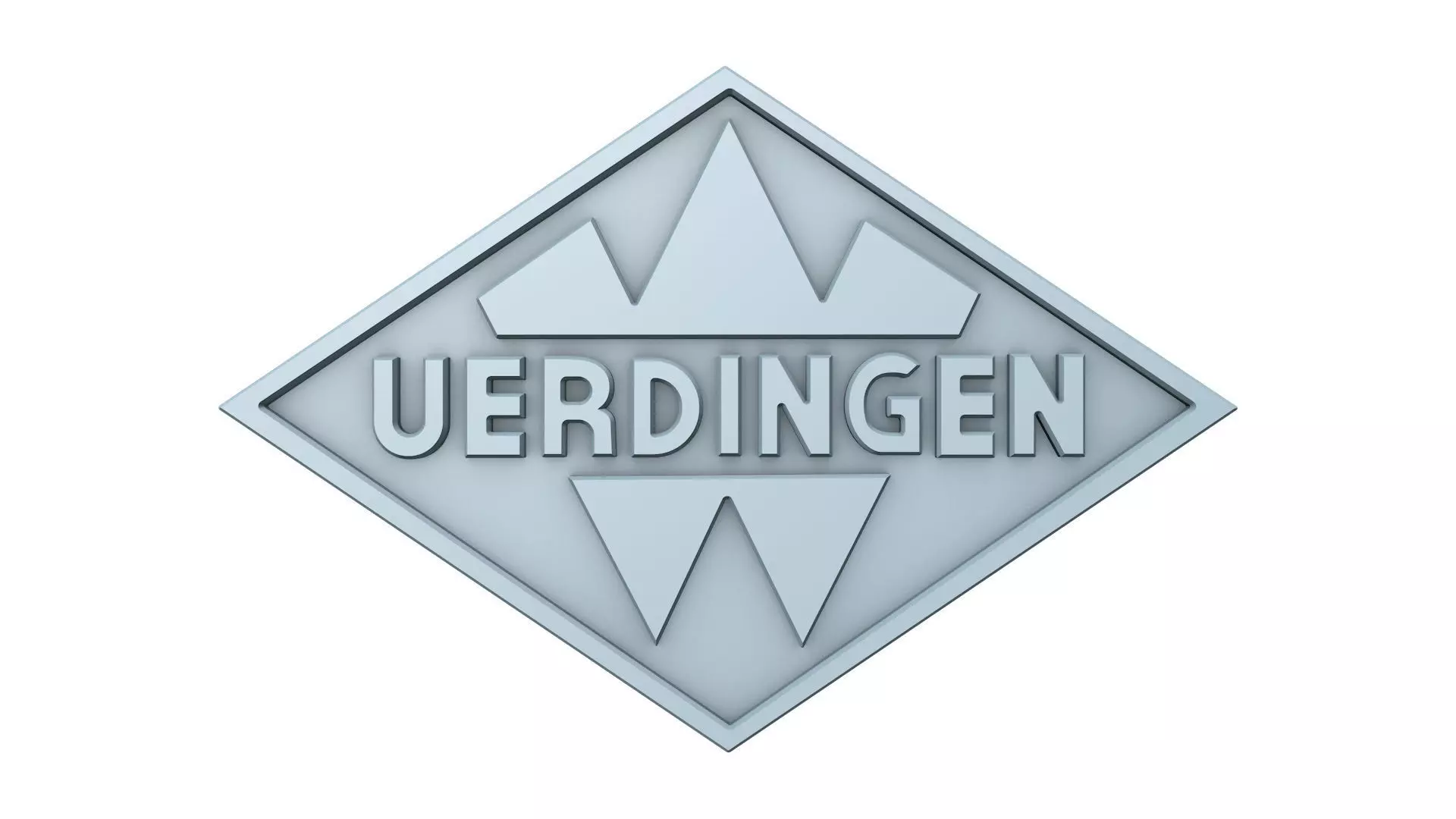 Uerdingen Emblem Mesh Only - STL FBX Free 3D model_0