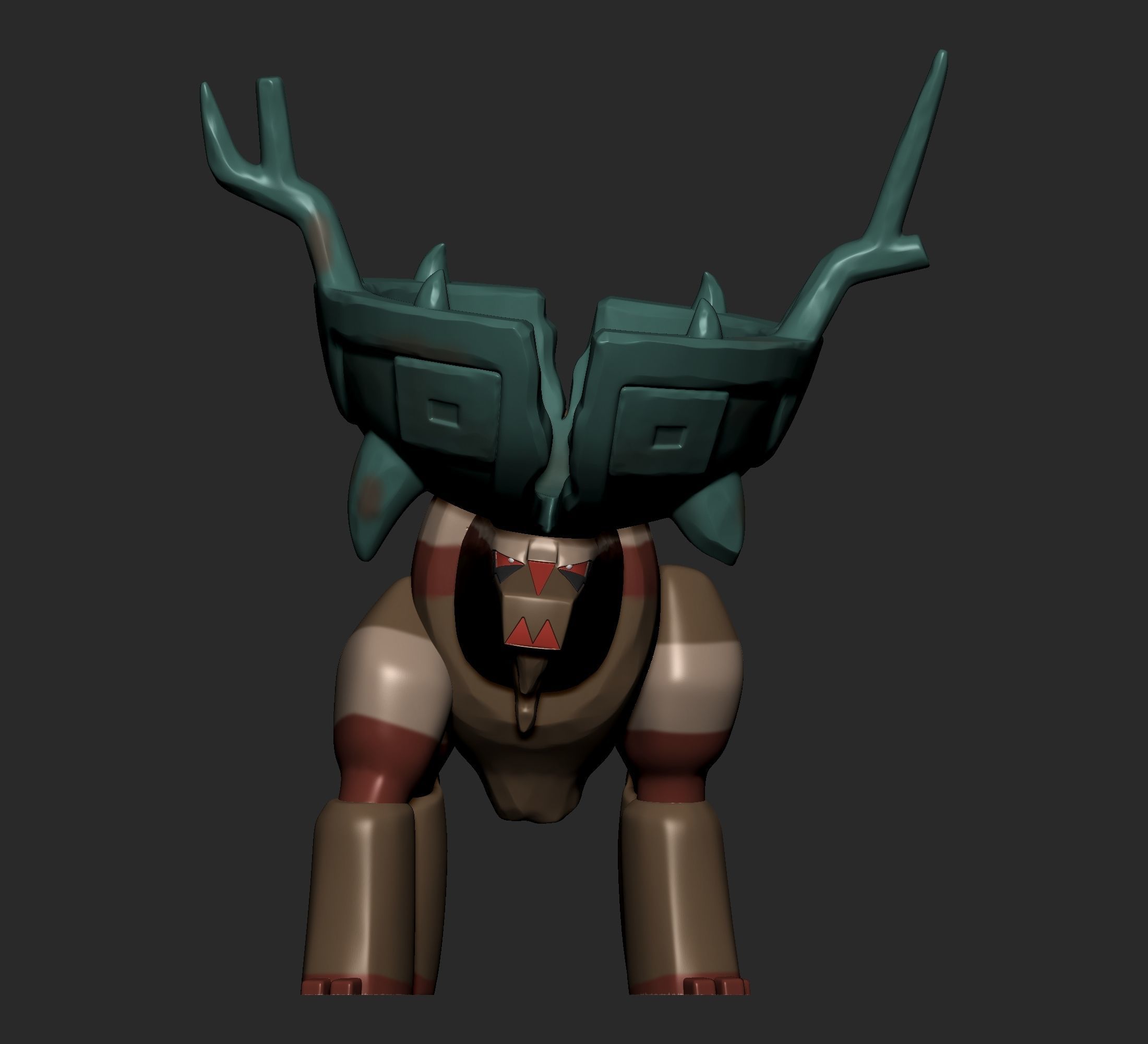 Pokemon - Chi Yu Wo chien Ting Lu and Chien Pao 3D print model_12