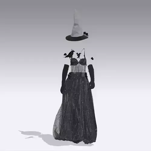 witch outfit 3D model