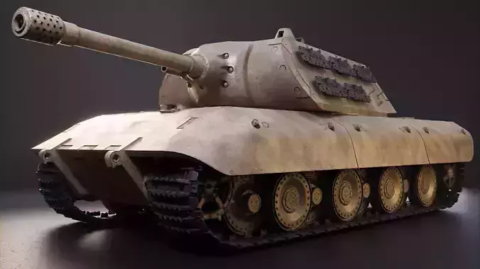 Panzer E100 - WW2 German Heavy Tank Low-poly 3D model