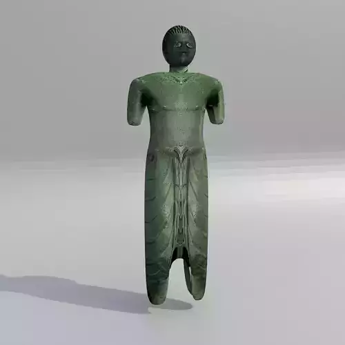 A bronze statue of the Hawtarathat Statue low poly