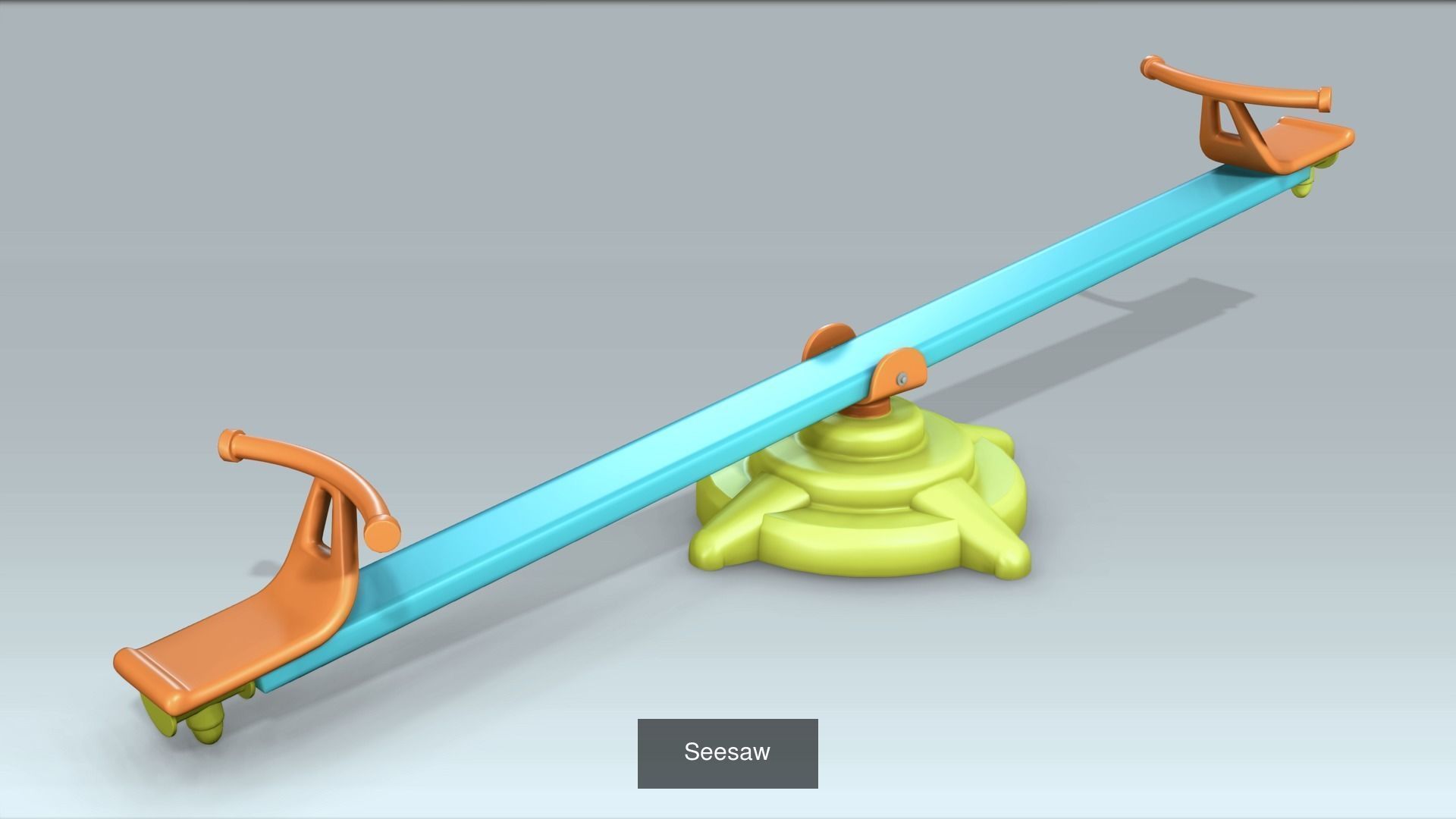 Outdoor play equipment 3D Model Collection_3