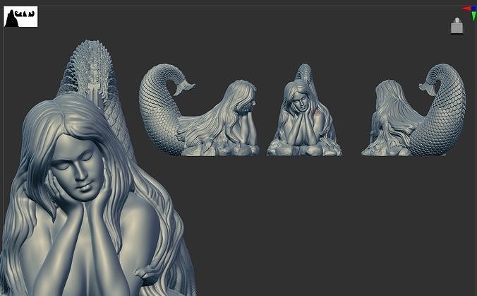 Jalpari Mermaid  3D print model