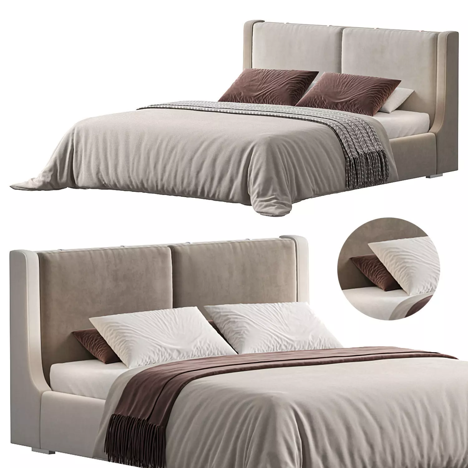 Kelsi bed by domkapa 3D model_0