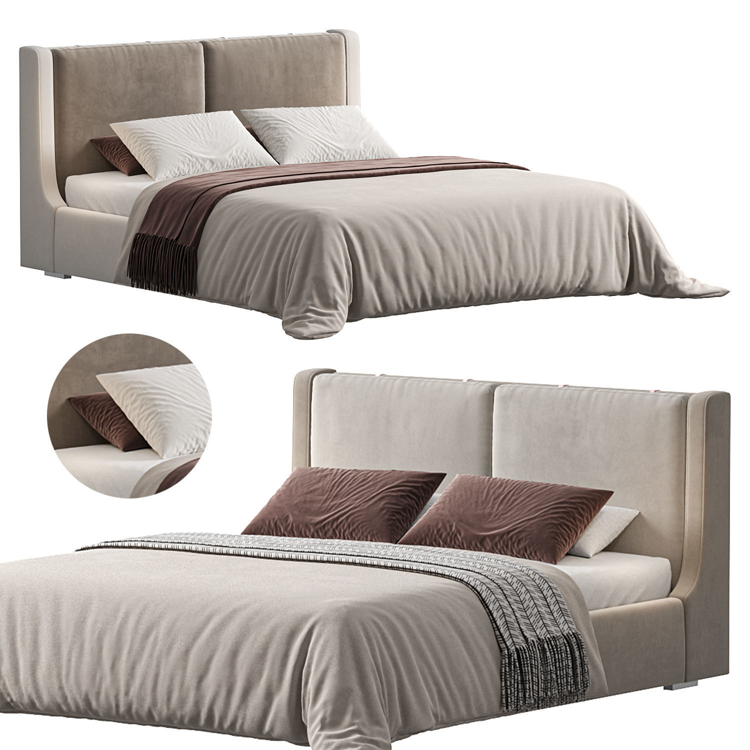 Kelsi bed by domkapa 3D model_1