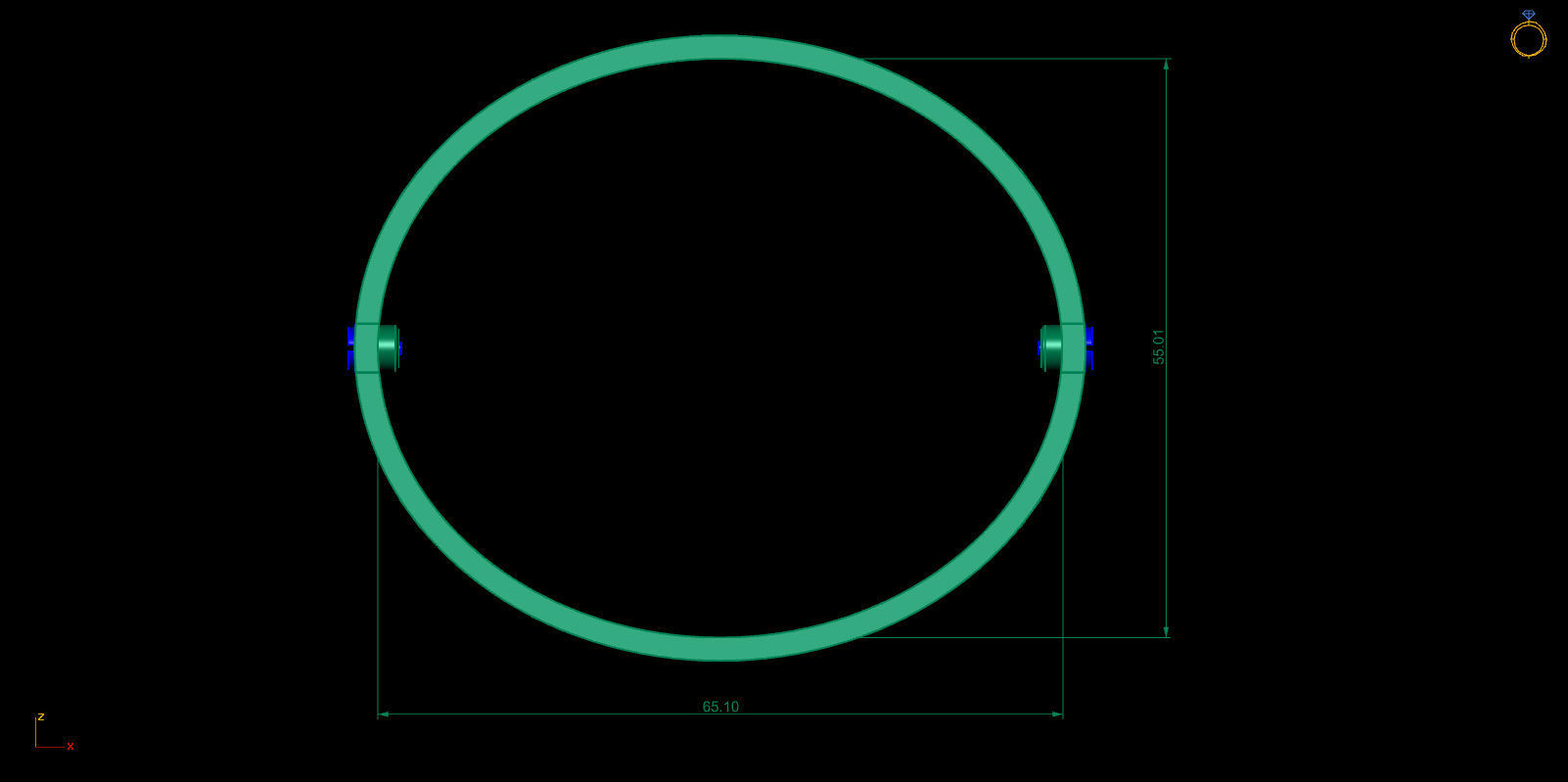 Love Bracelet 20 Size Full Gem 3D print model_3