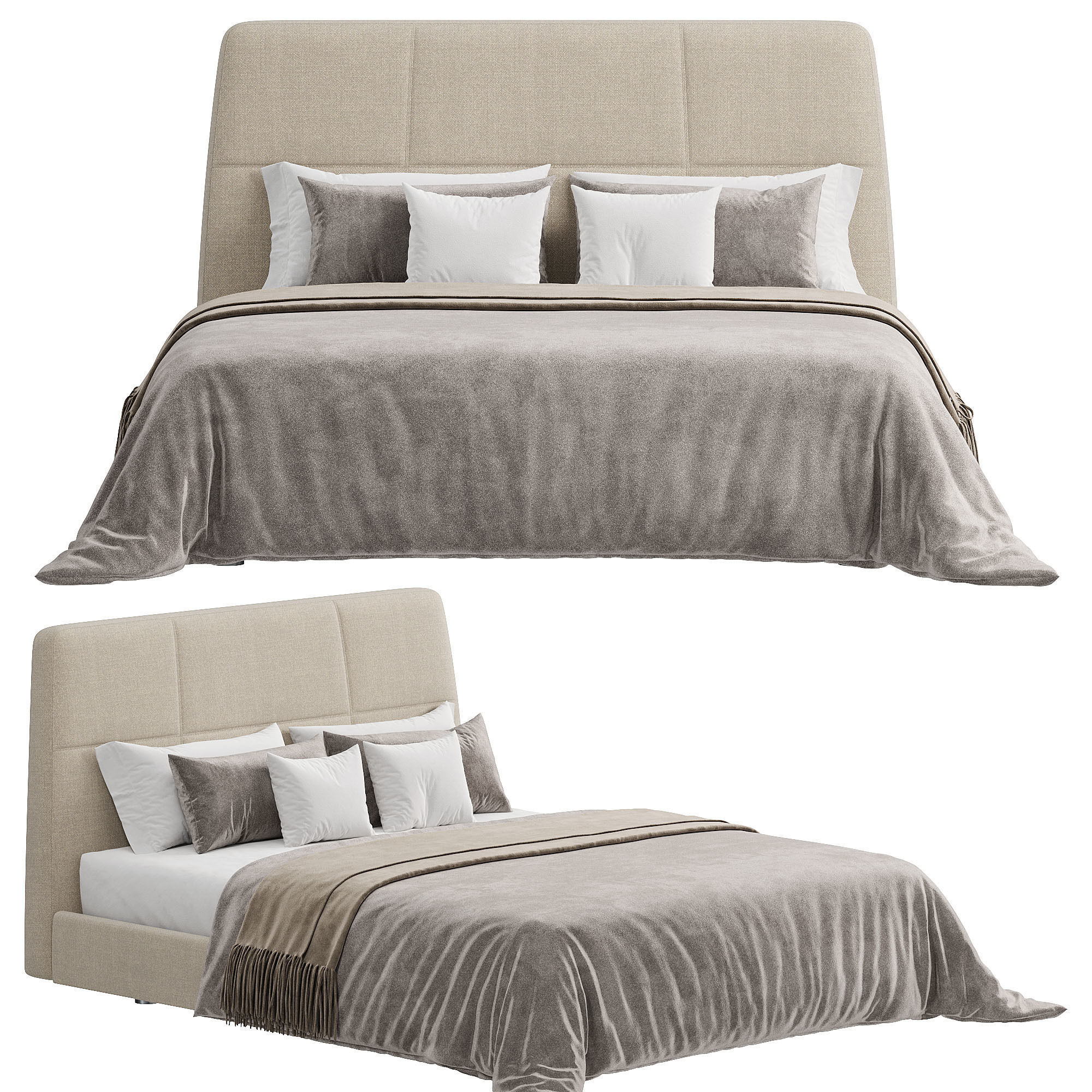 Shelby Bed 3D model_1