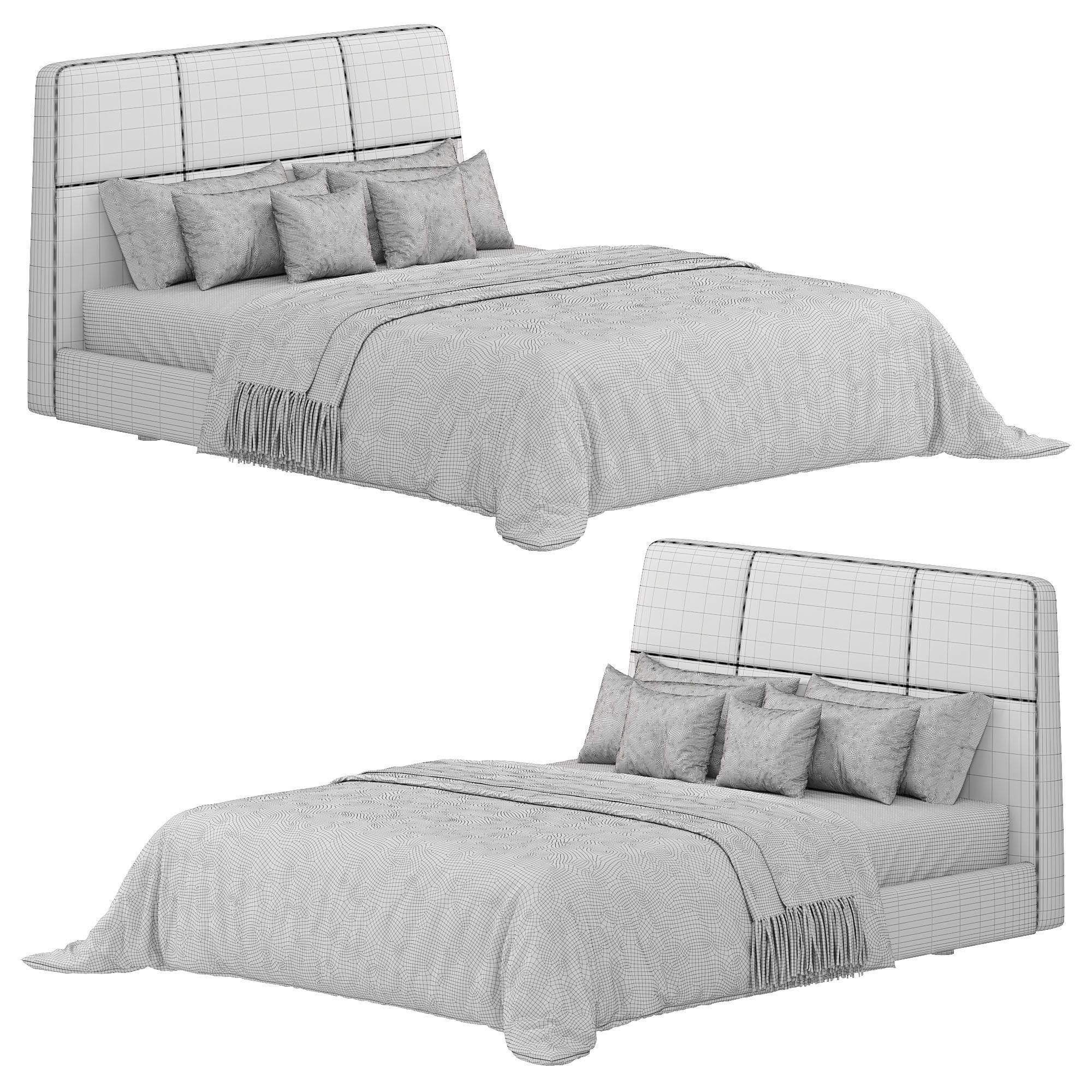 Shelby Bed 3D model_3